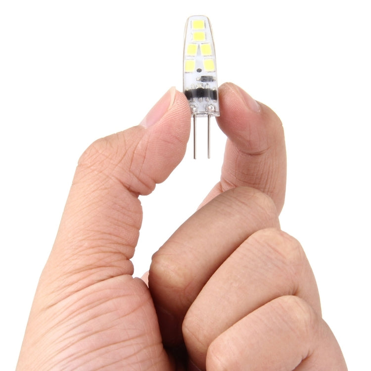 G4 2W 180LM Corn Light Bulb, 12 LED SMD 2835 Silicone, DC 12V, Small Size: 4.1x1x1cm(White Light) - LED Blubs & Tubes by PMc TechLife | Online Shopping South Africa | PMc TechLife | Buy Now Pay Later Mobicred