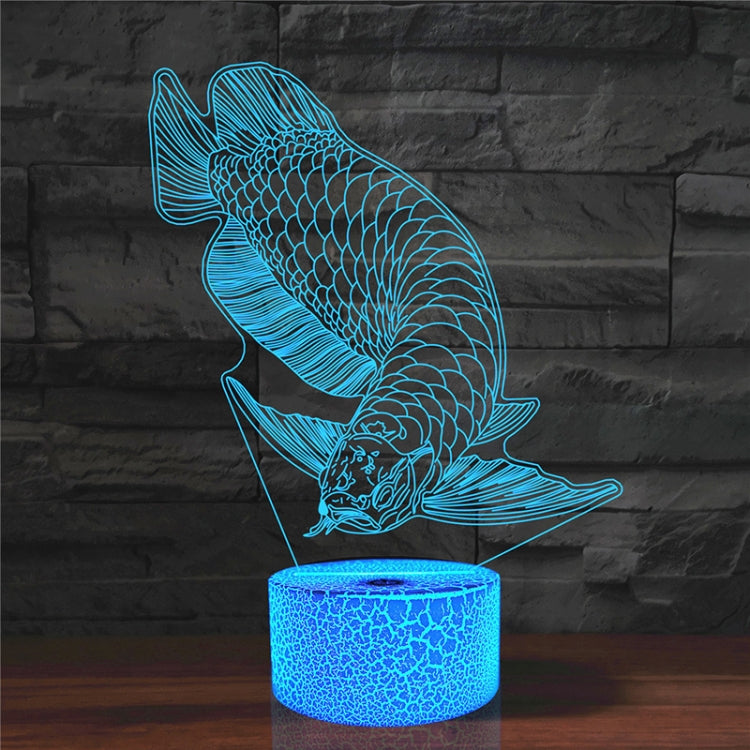 Fish Shape 3D Colorful LED Vision Light Table Lamp, USB Touch Version - Novelty Lighting by PMC TechLife | Online Shopping South Africa | PMC TechLife | Buy Now Pay Later Mobicred