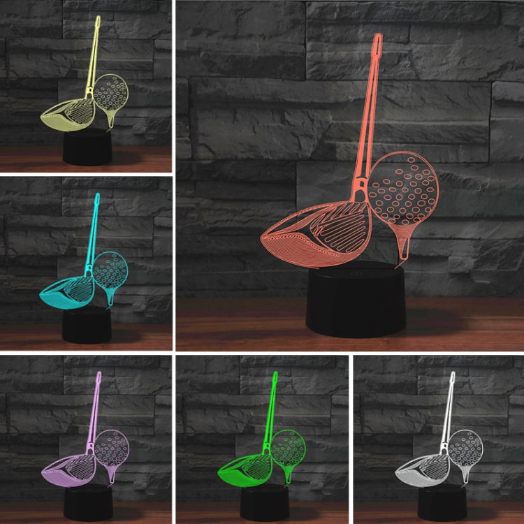 Golf Shape 3D Colorful LED Vision Light Table Lamp, 16 Colors Remote Control Version - Novelty Lighting by PMC TechLife | Online Shopping South Africa | PMC TechLife | Buy Now Pay Later Mobicred