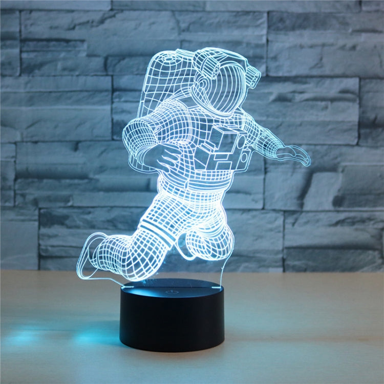 Astronaut Shape 3D Colorful LED Vision Light Table Lamp, Crack Touch Version - Novelty Lighting by PMC TechLife | Online Shopping South Africa | PMC TechLife | Buy Now Pay Later Mobicred