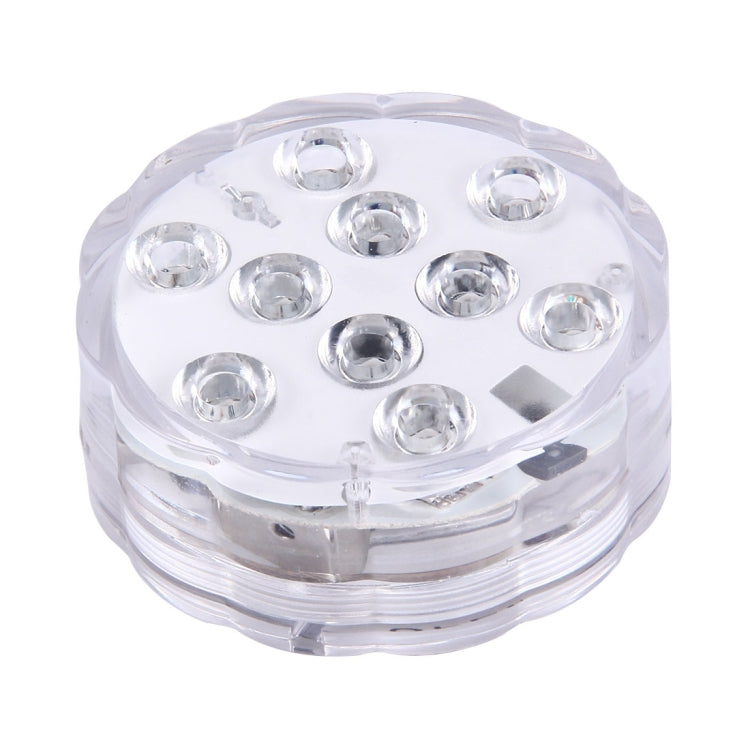 Waterproof Submersible LED Light, 10 LEDs Cylinder Remote Controlled with Remote Controllor, Remote Control Range(in Open Area): 24-30 Feet - Underwater Lights by PMC Jewellery | Online Shopping South Africa | PMC Jewellery