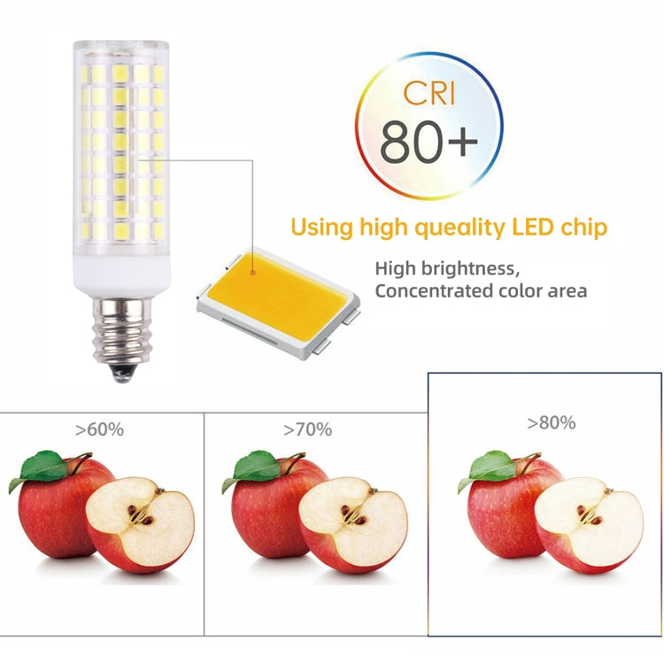 E12 102 LEDs SMD 2835 6000-6500K LED Corn Light, AC 110V(White Light) - LED Blubs & Tubes by PMc TechLife | Online Shopping South Africa | PMc TechLife | Buy Now Pay Later Mobicred