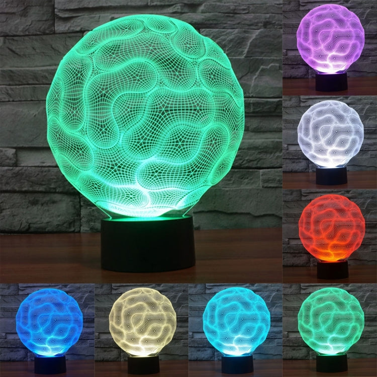Brain Style 3D Touch Switch Control LED Light , 7 Color Discoloration Creative Visual Stereo Lamp Desk Lamp Night Light - Novelty Lighting by PMC TechLife | Online Shopping South Africa | PMC TechLife