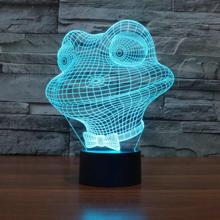 Frog Style 3D Touch Switch Control LED Light , 7 Color Discoloration Creative Visual Stereo Lamp Desk Lamp Night Light - free shipping - PMC TechLife - Order now!