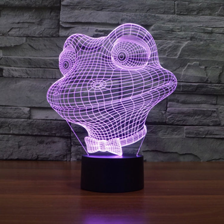 Frog Style 3D Touch Switch Control LED Light , 7 Color Discoloration Creative Visual Stereo Lamp Desk Lamp Night Light - free shipping - PMC TechLife - Order now!