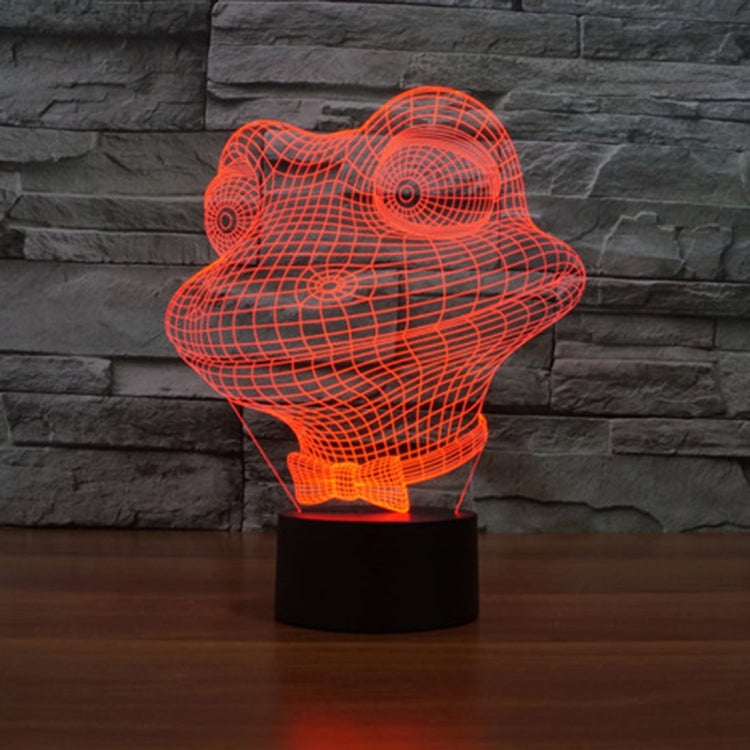 Frog Style 3D Touch Switch Control LED Light , 7 Color Discoloration Creative Visual Stereo Lamp Desk Lamp Night Light - free shipping - PMC TechLife - Order now!
