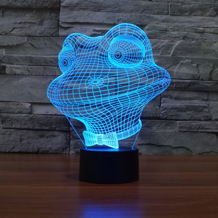 Frog Style 3D Touch Switch Control LED Light , 7 Color Discoloration Creative Visual Stereo Lamp Desk Lamp Night Light - free shipping - PMC TechLife - Order now!