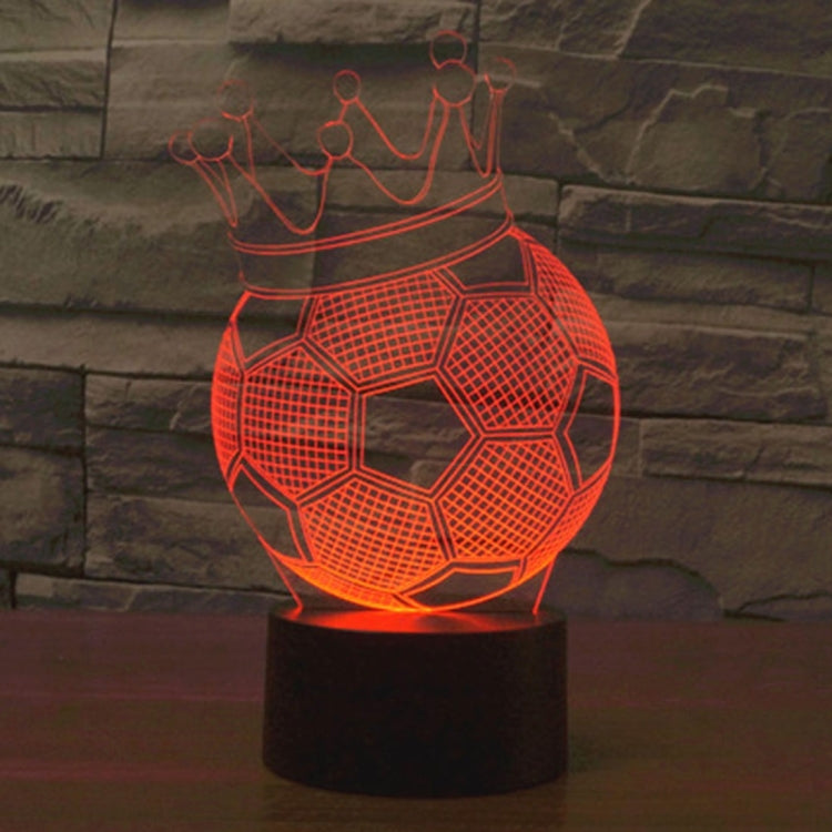 Football Crown Style 3D Touch Switch Control LED Light , 7 Color Discoloration Creative Visual Stereo Lamp Desk Lamp Night Light - Novelty Lighting by PMC TechLife | Online Shopping South Africa | PMC TechLife | Buy Now Pay Later Mobicred