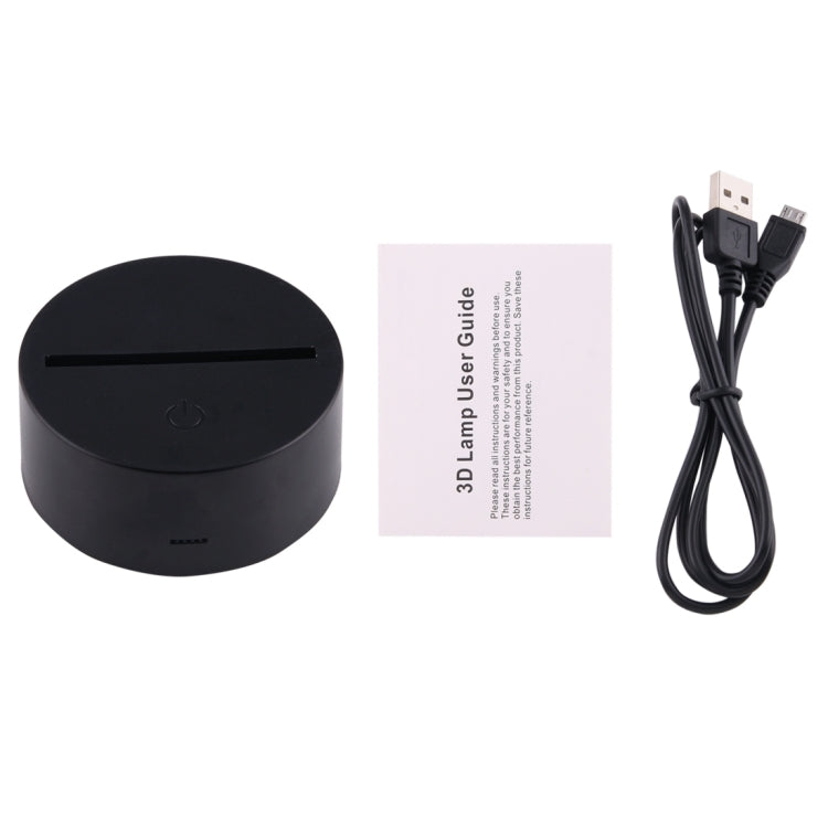 Headset Shape 3D Touch Switch Control LED Light , 7 Colour Discoloration Creative Visual Stereo Lamp Desk Lamp Night Light - Novelty Lighting by PMC TechLife | Online Shopping South Africa | PMC TechLife | Buy Now Pay Later Mobicred