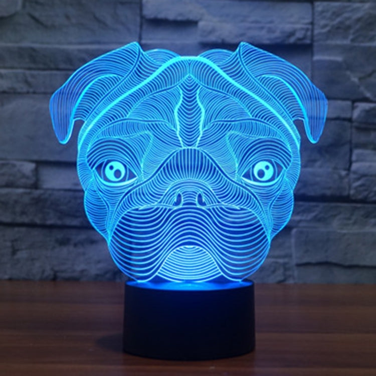 Dog Shape 3D Touch Switch Control LED Light , 7 Color Discoloration Creative Visual Stereo Lamp Desk Lamp Night Light - Novelty Lighting by PMC TechLife | Online Shopping South Africa | PMC TechLife | Buy Now Pay Later Mobicred