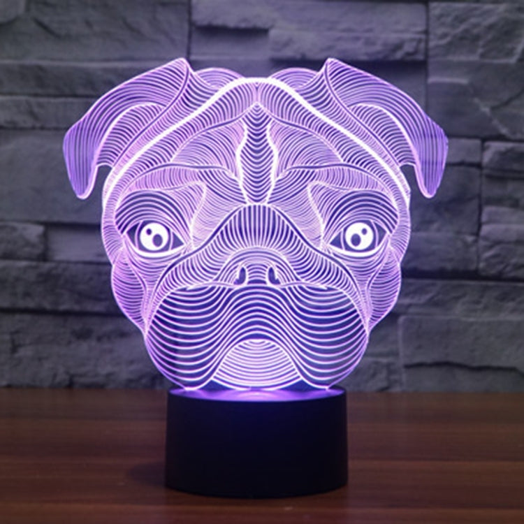 Dog Shape 3D Touch Switch Control LED Light , 7 Color Discoloration Creative Visual Stereo Lamp Desk Lamp Night Light - Novelty Lighting by PMC TechLife | Online Shopping South Africa | PMC TechLife | Buy Now Pay Later Mobicred