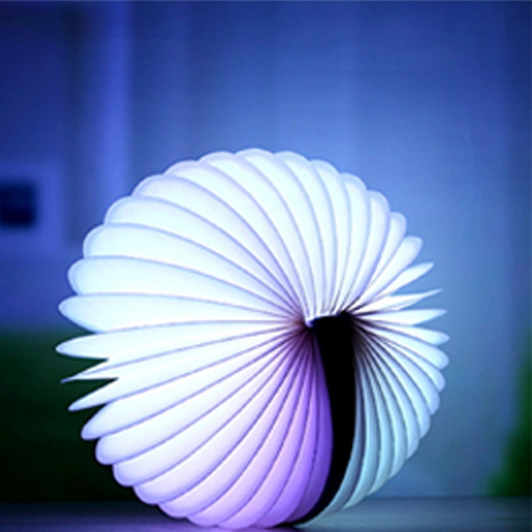 Foldable Pages Colorful Dimming Book Shape LED Light , Creative Portable USB Charging Semicircle Night Light with Remote Control(Blue) - Night Lights by PMc TechLife | Online Shopping South Africa | PMc TechLife | Buy Now Pay Later Mobicred