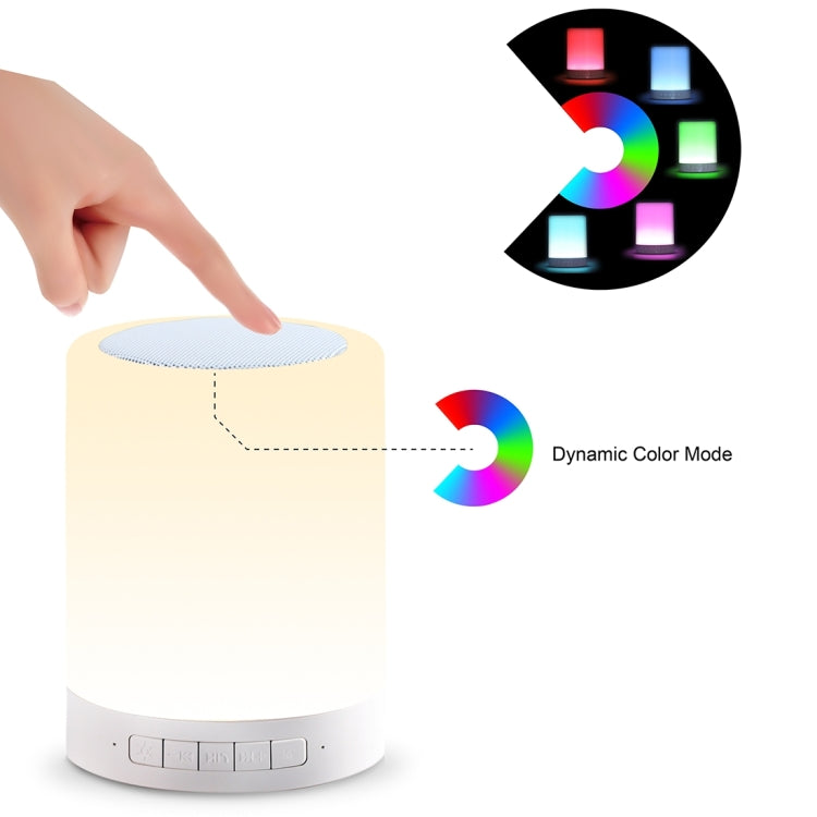 388 Atmosphere Light Music Table Lamp Multifunctional Wireless Bluetooth Speaker , with LED Light & Handle, Support AUX IN & Hands-free Answer & TF Card - Night Lights by PMc TechLife | Online Shopping South Africa | PMc TechLife | Buy Now Pay Later Mobicred