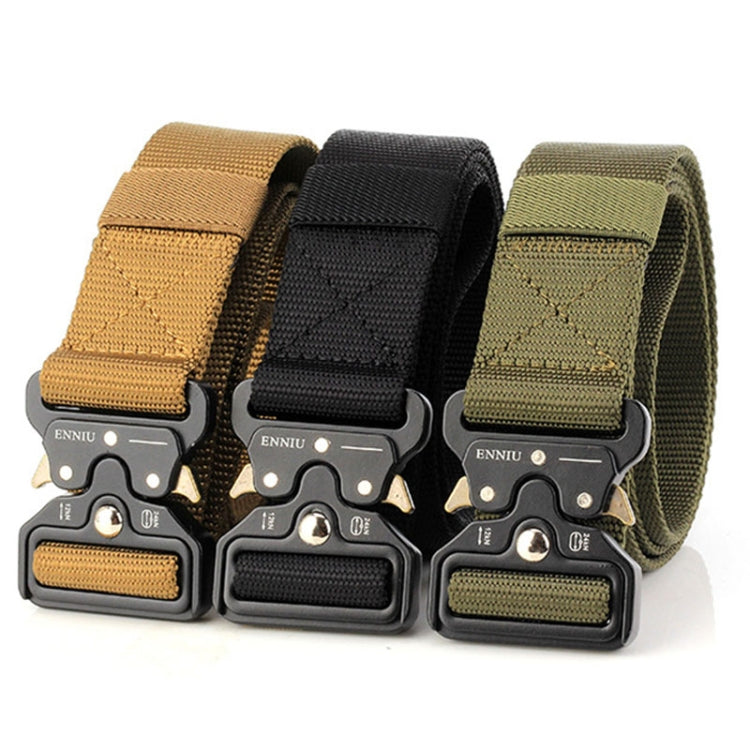 ENNIU 3.8cm Wide Snake Buckle Outdoor Casual Nylon Belt Adjustable Multifunction Training Belts (Black) - Belts by PMC Jewellery | Online Shopping South Africa | PMC Jewellery | Buy Now Pay Later Mobicred