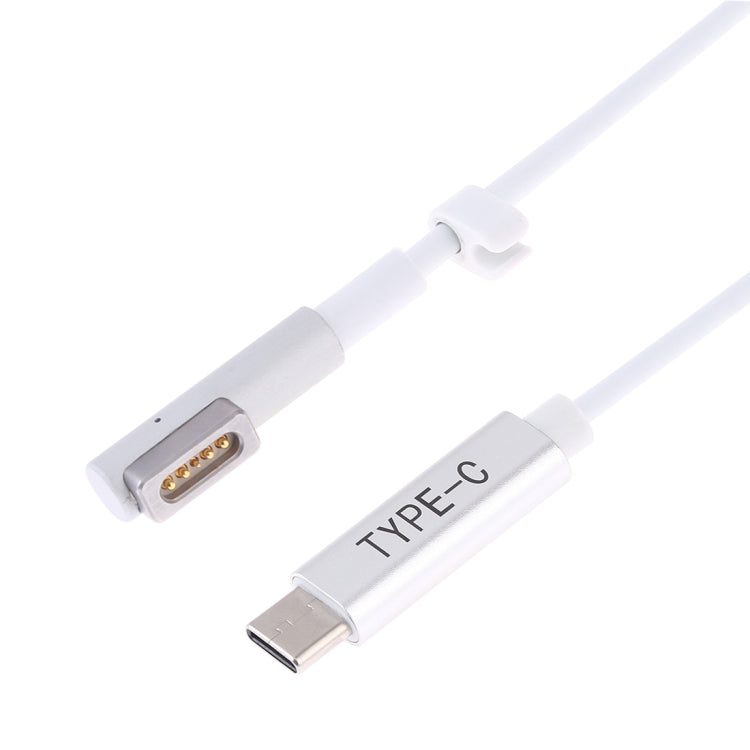 45W / 60W / 65W 5 Pin MagSafe 1 (L-Shaped) to USB-C / Type-C PD Charging Cable (White) - Cable & Adapter by PMC Jewellery | Online Shopping South Africa | PMC Jewellery | Buy Now Pay Later Mobicred