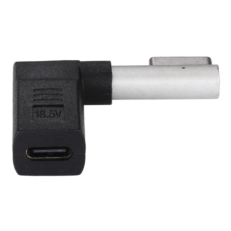 USB-C / Type-C Female to 5 Pin MagSafe 1 (L-Shaped) Male Charge Adapter (Black) - Cable & Adapter by PMC Jewellery | Online Shopping South Africa | PMC Jewellery | Buy Now Pay Later Mobicred