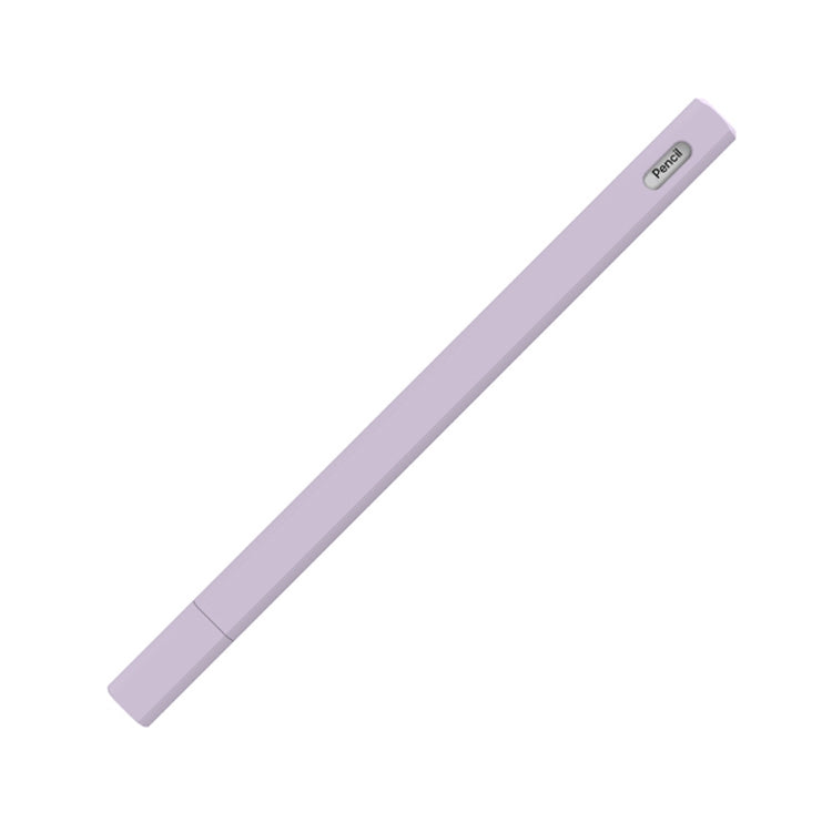 LOVE MEI For Apple Pencil 2 Triangle Shape Stylus Pen Silicone Protective Case Cover(Purple) - Pencil Accessories by LOVE MEI | Online Shopping South Africa | PMC Jewellery | Buy Now Pay Later Mobicred