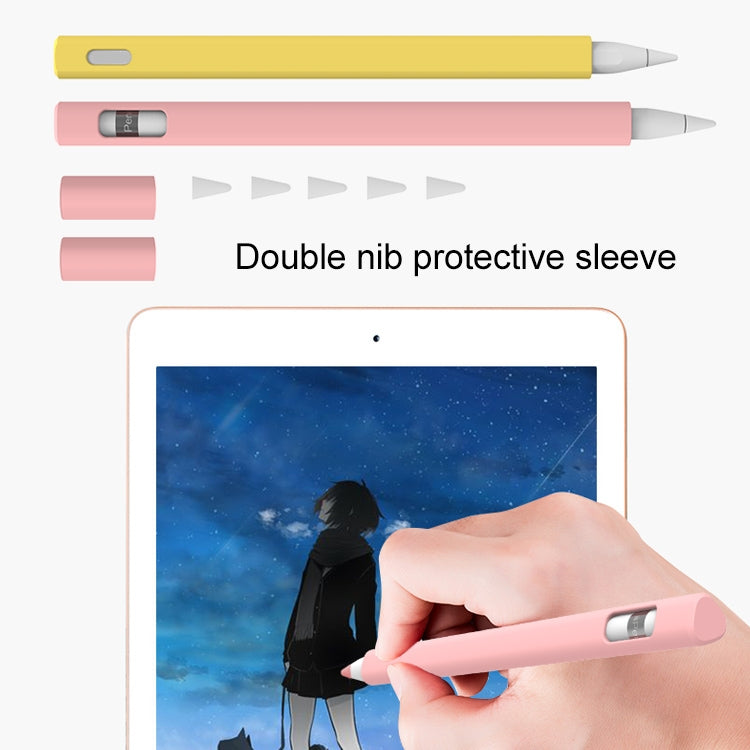 LOVE MEI For Apple Pencil 2 Triangle Shape Stylus Pen Silicone Protective Case Cover(Purple) - Pencil Accessories by LOVE MEI | Online Shopping South Africa | PMC Jewellery | Buy Now Pay Later Mobicred