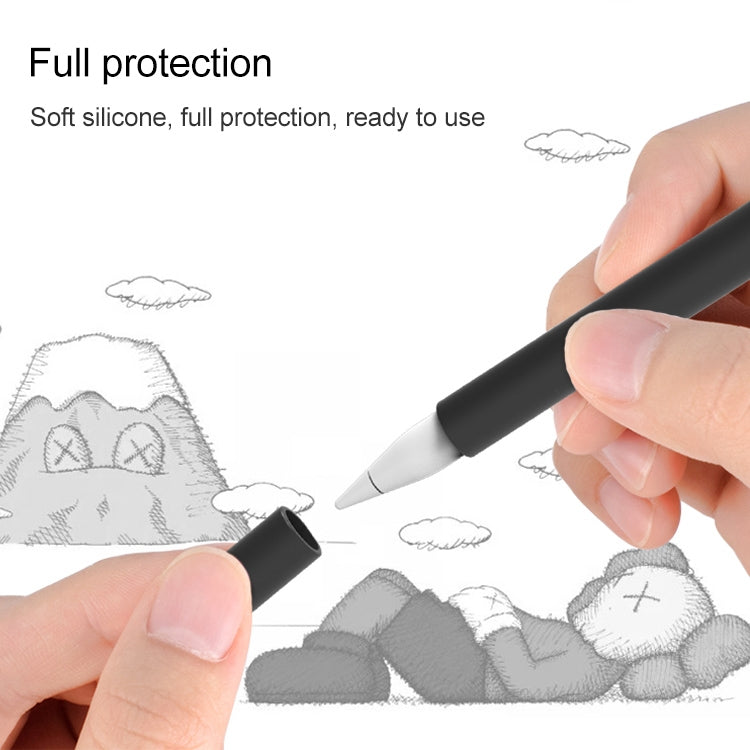 LOVE MEI For Apple Pencil 2 Middle Finger Shape Stylus Pen Silicone Protective Case Cover (Green) - Pencil Accessories by LOVE MEI | Online Shopping South Africa | PMC TechLife | Buy Now Pay Later Mobicred