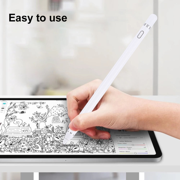 Pencil Universal Rechargeable Active Capacitive Stylus Pen with Magnetic Cap(Black) - Stylus Pen by PMC TechLife | Online Shopping South Africa | PMC TechLife | Buy Now Pay Later Mobicred