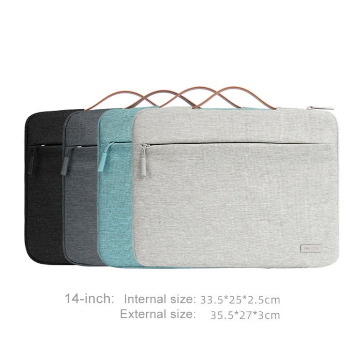 For 14 inch Laptop Zipper Waterproof  Handheld Sleeve Bag (Black) - 13.3 inch by PMC TechLife | Online Shopping South Africa | PMC TechLife