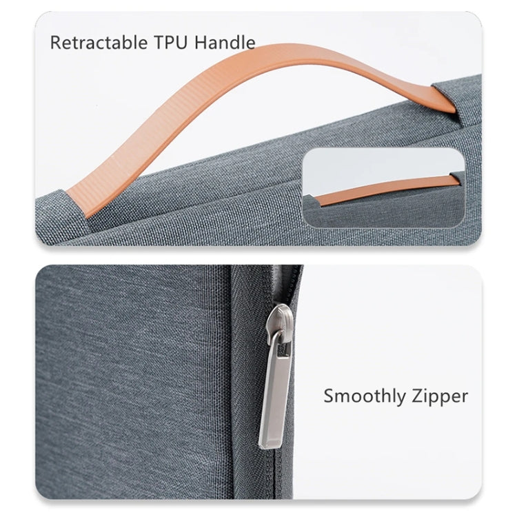 For 14 inch Laptop Zipper Waterproof  Handheld Sleeve Bag (Black) - 13.3 inch by PMC TechLife | Online Shopping South Africa | PMC TechLife