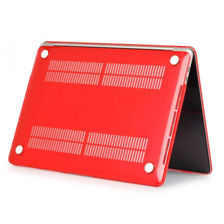 ENKAY Hat-Prince 2 in 1 Crystal Hard Shell Plastic Protective Case + US Version Ultra-thin TPU Keyboard Protector Cover for 2016 New MacBook Pro 13.3 inch with Touchbar (A1706)(Red) - MacBook Pro Cases by ENKAY | Online Shopping South Africa | PMC Jewellery | Buy Now Pay Later Mobicred