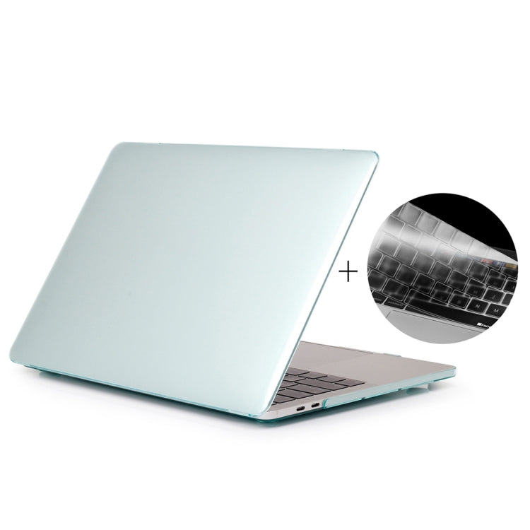 ENKAY Hat-Prince 2 in 1 Crystal Hard Shell Plastic Protective Case + US Version Ultra-thin TPU Keyboard Protector Cover for 2016 New MacBook Pro 13.3 inch without Touchbar (A1708)(Green) - MacBook Pro Cases by ENKAY | Online Shopping South Africa | PMC Jewellery | Buy Now Pay Later Mobicred