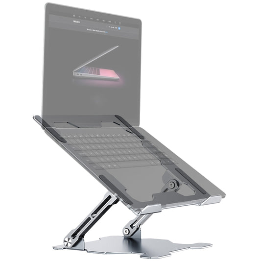 R-JUST HZ09 Mechanical Lifting Adjustable Laptop Holder (Silver) - MacBook Holder by R-JUST | Online Shopping South Africa | PMC Jewellery