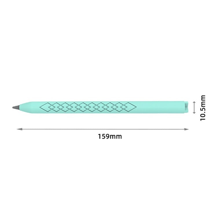 For Apple Pencil (USB-C) Diamond Pattern Silicone Stylus Pen Protective Case (Light Purple) - Pencil Accessories by PMC Jewellery | Online Shopping South Africa | PMC Jewellery | Buy Now Pay Later Mobicred