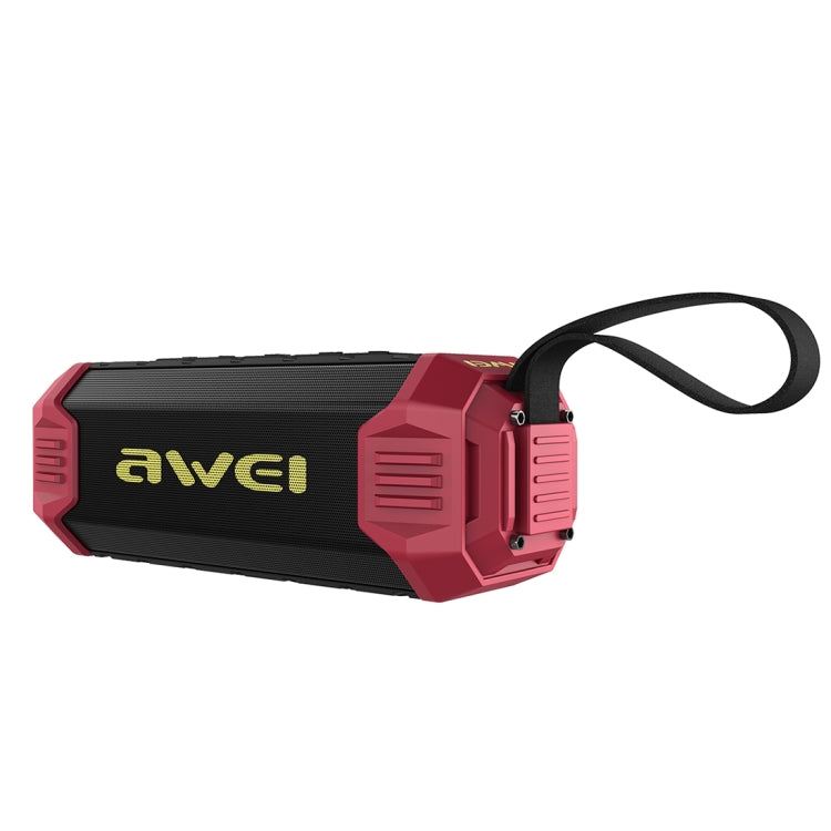 awei Y280 IPX4 Bluetooth Speaker Power Bank with Enhanced Bass, Built-in Mic, Support FM / USB / TF Card / AUX(Red) - Desktop Speaker by awei | Online Shopping South Africa | PMC Jewellery | Buy Now Pay Later Mobicred