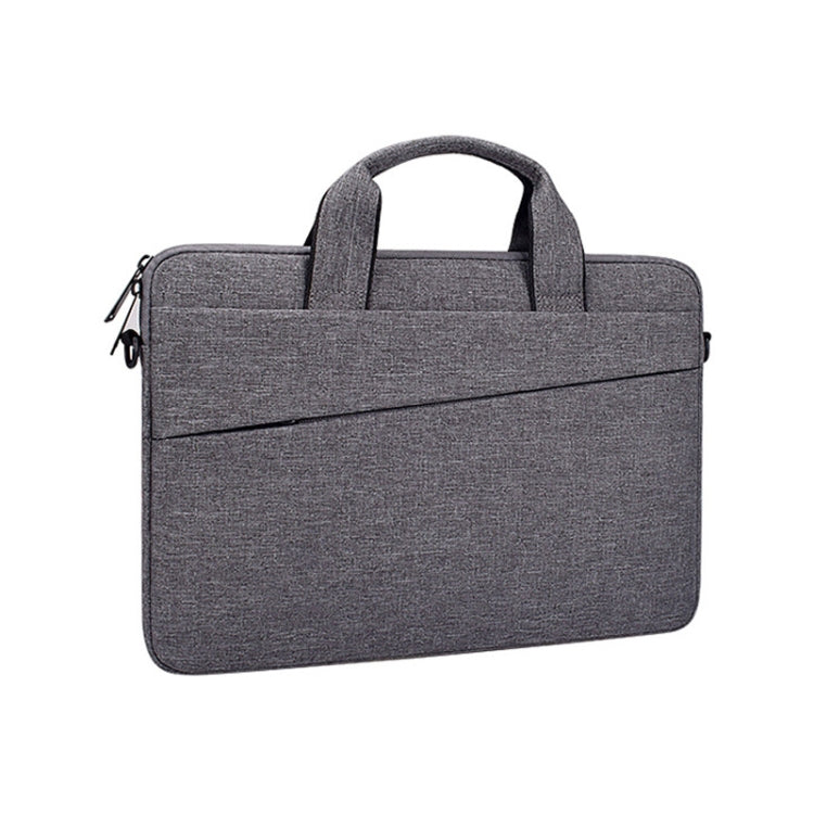 ST03S 14.1 inch Double Side Pockets Wearable Oxford Cloth Soft Handle Portable Laptop Tablet Bag(Deep Space Gray) - 14.1 inch by PMC TechLife | Online Shopping South Africa | PMC TechLife | Buy Now Pay Later Mobicred