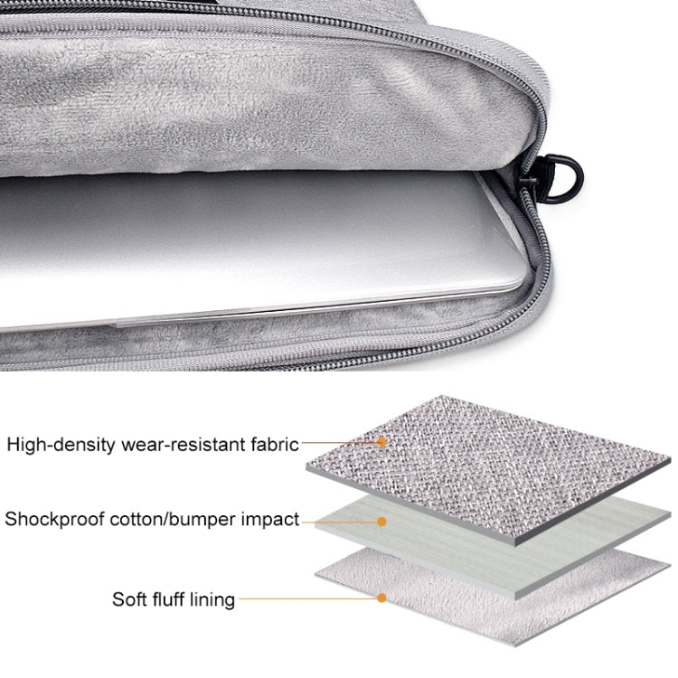 ST03S 15.4 inch Double Side Pockets Wearable Oxford Cloth Soft Handle Portable Laptop Tablet Bag(Deep Space Gray) - 15 inch by PMC TechLife | Online Shopping South Africa | PMC TechLife | Buy Now Pay Later Mobicred