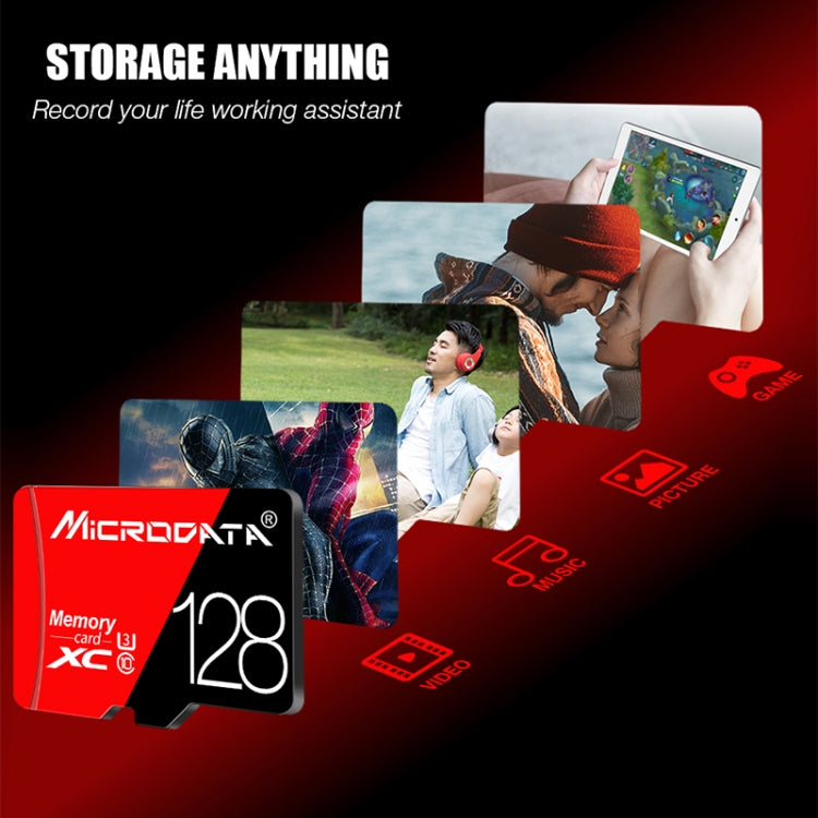 MICRODATA 256GB U3 Red and Black TF(Micro SD) Memory Card - Micro SD Card by MiCRODATA | Online Shopping South Africa | PMC Jewellery | Buy Now Pay Later Mobicred