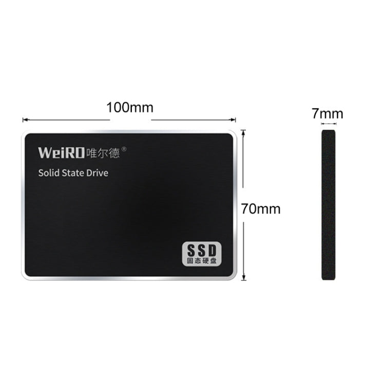 WEIRD S500 1TB 2.5 inch SATA3.0 Solid State Drive for Laptop, Desktop - External Solid State Drives by PMC TechLife | Online Shopping South Africa | PMC TechLife | Buy Now Pay Later Mobicred