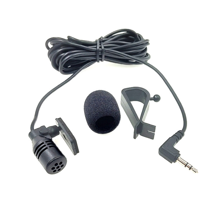 ZJ015MR Stereo 3.5mm Angle Head Plug Car Navigation DVD External Paste Microphone, Length: 3m - Microphone by PMC TechLife | Online Shopping South Africa | PMC TechLife