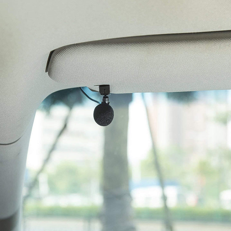 ZJ015MR Stereo 3.5mm Angle Head Plug Car Navigation DVD External Paste Microphone, Length: 3m - Microphone by PMC TechLife | Online Shopping South Africa | PMC TechLife