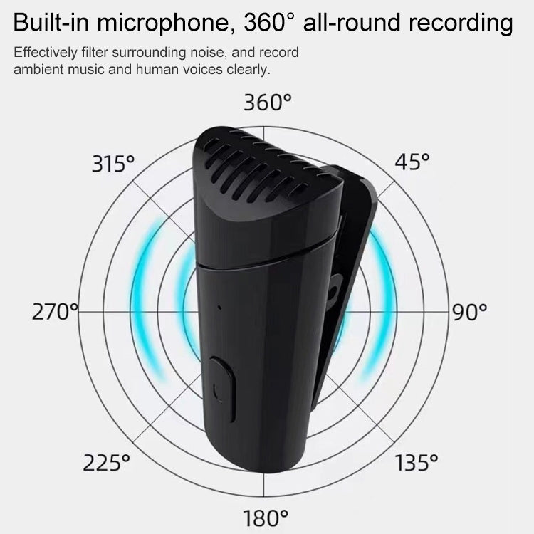 MY-M6 8 Pin Port Portable Smart Noise Reduction 2.4GHz Wireless Microphone with Clip - Microphone by PMC Jewellery | Online Shopping South Africa | PMC Jewellery | Buy Now Pay Later Mobicred