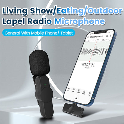 EP033T 8 Pin Interface Lavalier Wireless Radio Microphone - Microphone by PMC Jewellery | Online Shopping South Africa | PMC Jewellery | Buy Now Pay Later Mobicred