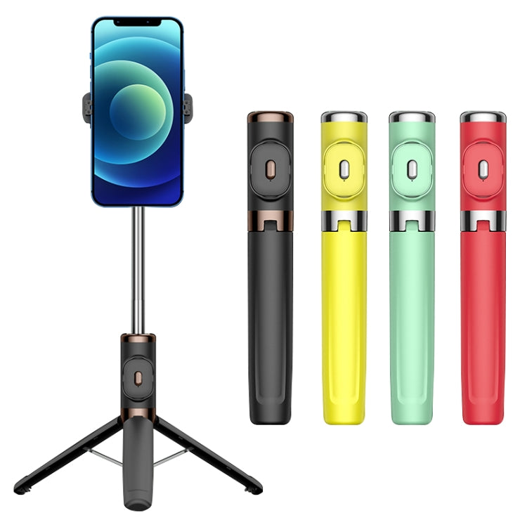 Bluetooth Remote Control Tripod Selfie Stick (Yellow) - Selfie Light by PMC TechLife | Online Shopping South Africa | PMC TechLife | Buy Now Pay Later Mobicred