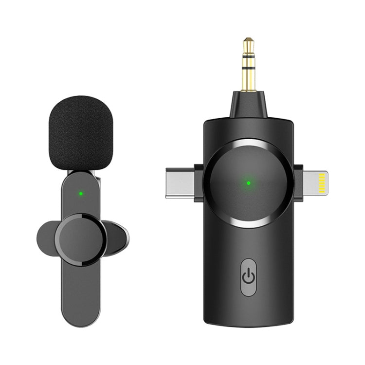 AP031-1 3 in 1 Noise Reduction Lavalier Wireless Microphone - Microphone by PMC Jewellery | Online Shopping South Africa | PMC Jewellery | Buy Now Pay Later Mobicred