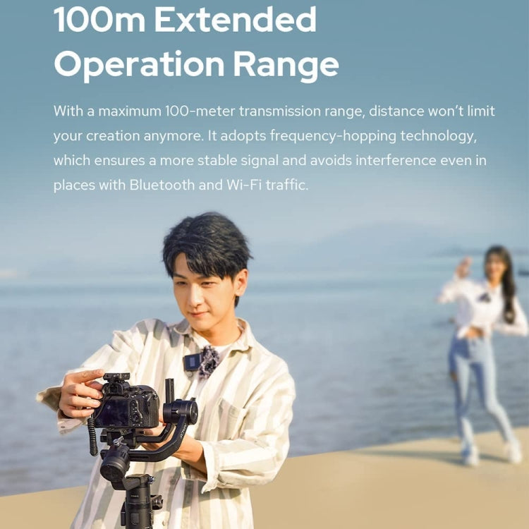 Godox MoveLink II M1 Wireless Lavalier Microphone System with Transmitters and Receiver for DSLR Cameras and Camcorders (White) - free shipping - PMC Jewellery - Order now!