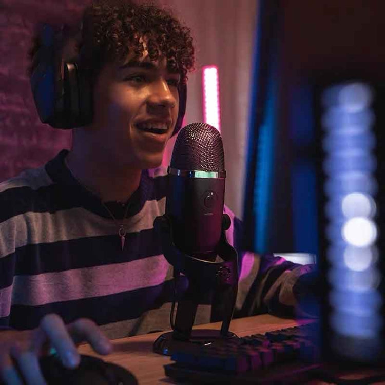 Logitech Blue Yeti X Condenser USB Recording Live Broadcast Microphone (Black) - Microphone by Logitech | Online Shopping South Africa | PMc TechLife | Buy Now Pay Later Mobicred