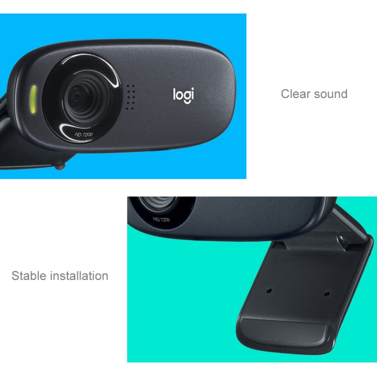 Logitech HD Webcam C310 Easy and Clear HD 720p Video Call(Black) - HD Camera by Logitech | Online Shopping South Africa | PMC Jewellery | Buy Now Pay Later Mobicred