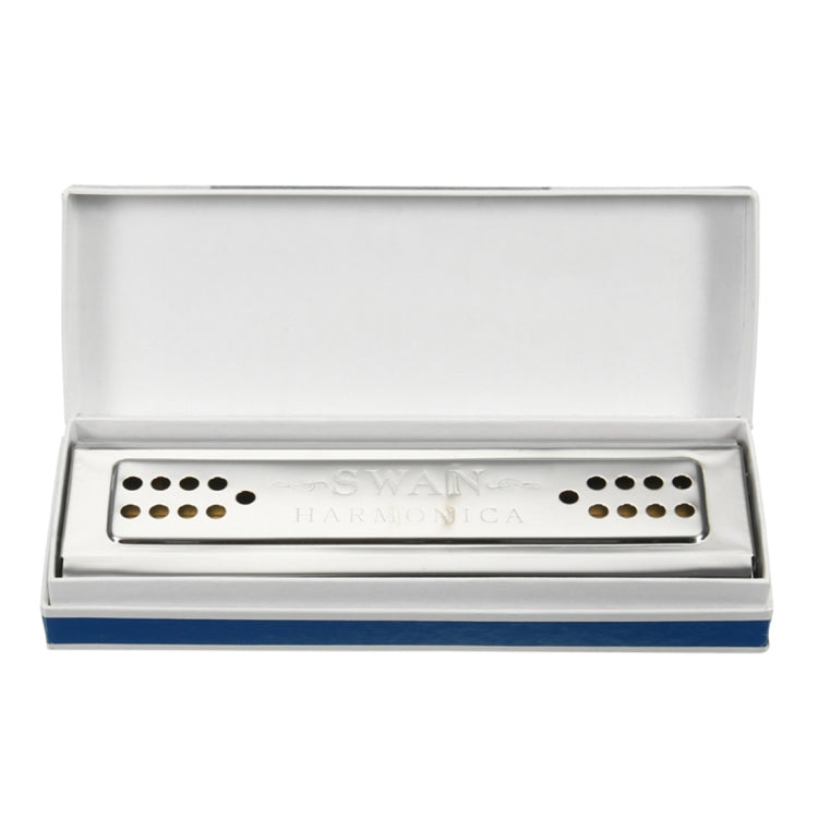 Swan SW24-12A 24-holes Double-sided Harmonica Beginner Polyphony Box Adult Children Beginners Performance - Wind Instruments Accessories by PMC Jewellery | Online Shopping South Africa | PMC Jewellery