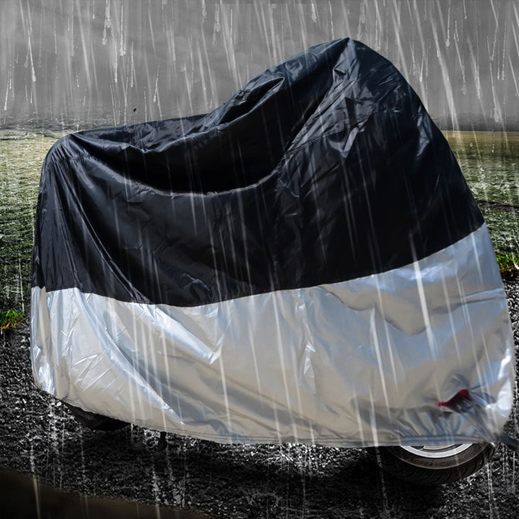 210D Oxford Cloth Motorcycle Electric Car Rainproof Dust-proof Cover, Size: L (Silver) - Raincoat by PMC TechLife | Online Shopping South Africa | PMC TechLife | Buy Now Pay Later Mobicred