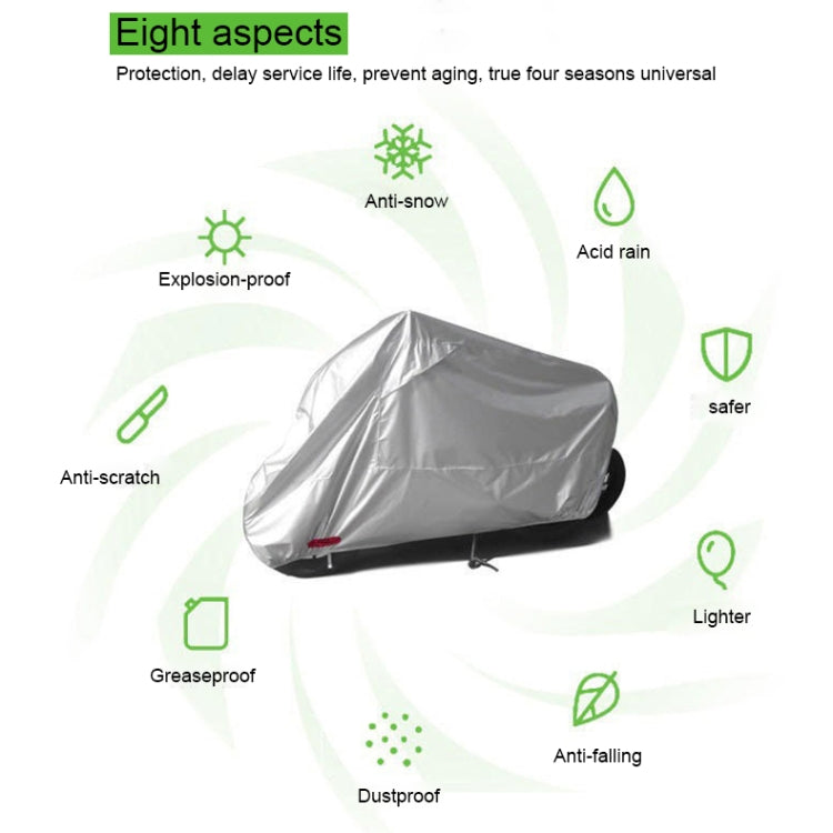 210D Oxford Cloth Motorcycle Electric Car Rainproof Dust-proof Cover, Size: L (Silver) - Raincoat by PMC TechLife | Online Shopping South Africa | PMC TechLife | Buy Now Pay Later Mobicred