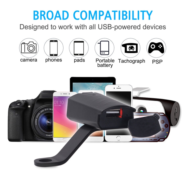 Motorcycle Waterproof DC 8-32V 5V / 1.2A Rearview Mirror USB Phone Charger Adapter, with Indicator Light - free shipping - PMC TechLife - Order now!