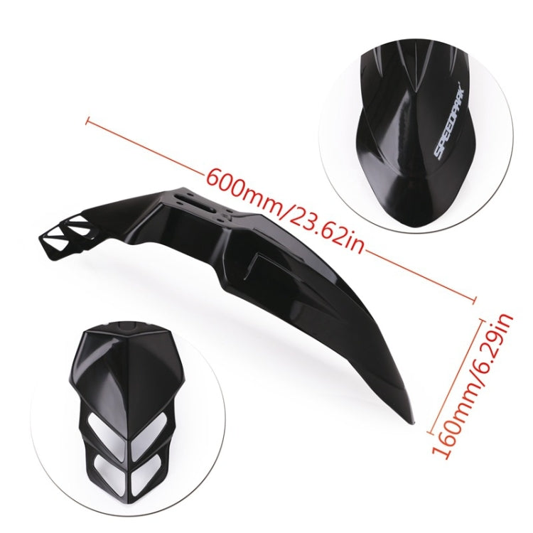 Speedpark Motorcycle Modified Front Wheel Fender Dustproof  Splash Flaps Mudguards for Yamaha / Suzuki / KTM (White) - Others by Speedpark | Online Shopping South Africa | PMC TechLife | Buy Now Pay Later Mobicred