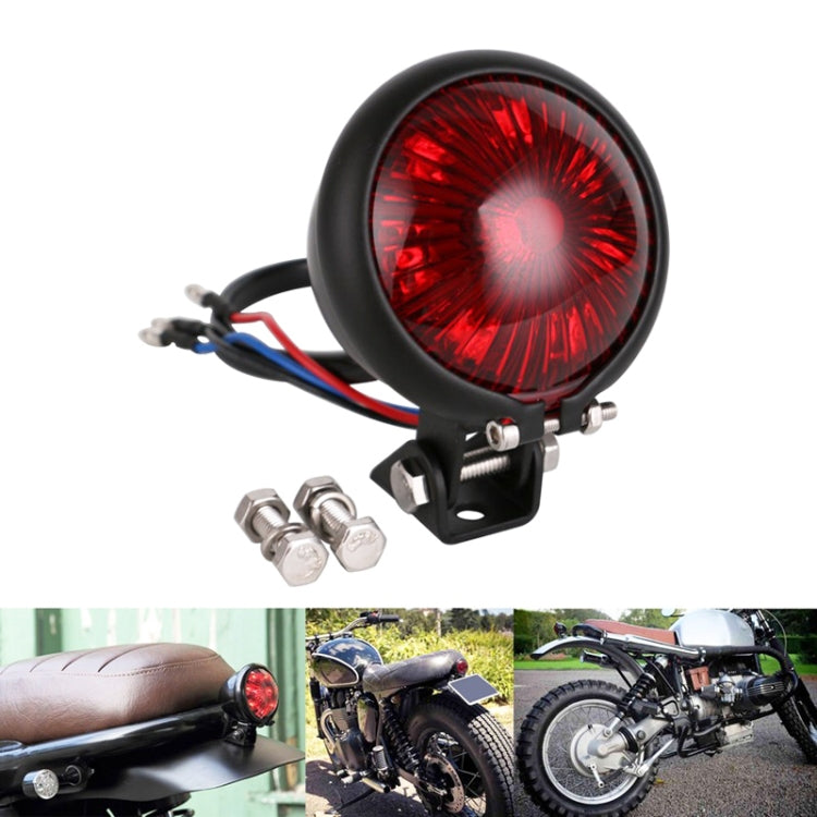 Speedpark 12V Motorcycle Modified Tail Light Brake Light for Harley(Silver+Black) - free shipping - PMC TechLife - Order now!